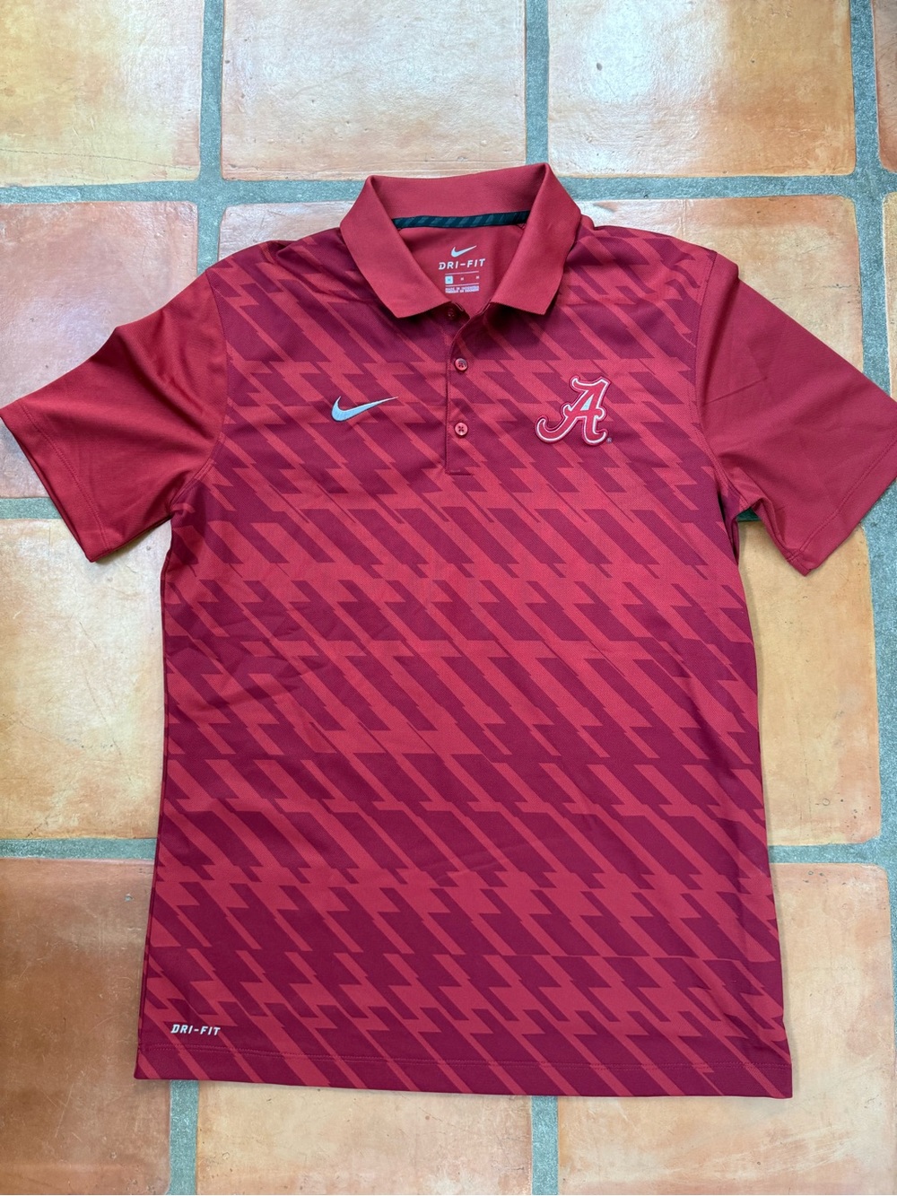 Nike Crimson Red Alabama 'A' Dri-FIT Polo